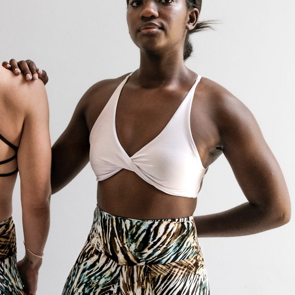 Twist Bra in White